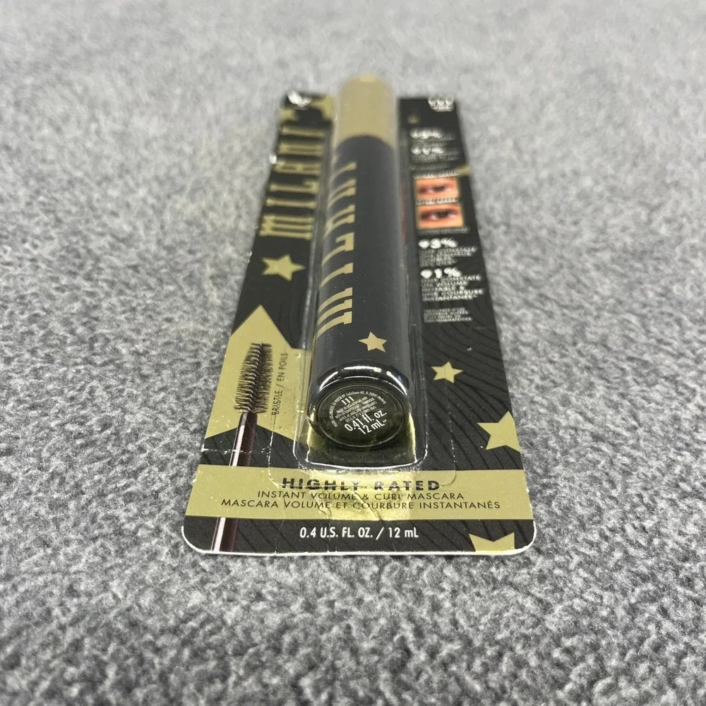 Milani Highly Rated Mascara Women 12mL 111 Black Noir Volume Curl Vegan New
